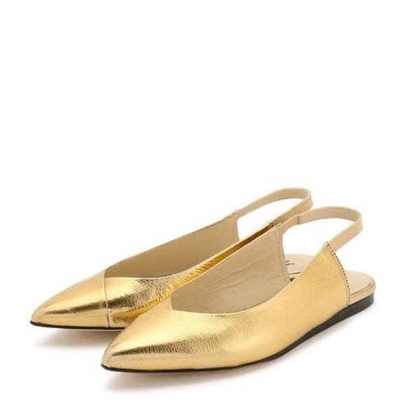 Repetto Shoes - Repetto Nadege gold Pointed Ballerinas slingback flats 8.5 / 9 (FR 40)